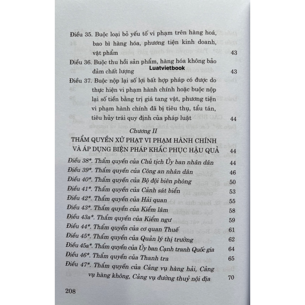 Sách Luật Xử Lý Vi Phạm Hành Chính