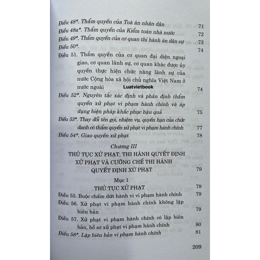 Sách Luật Xử Lý Vi Phạm Hành Chính