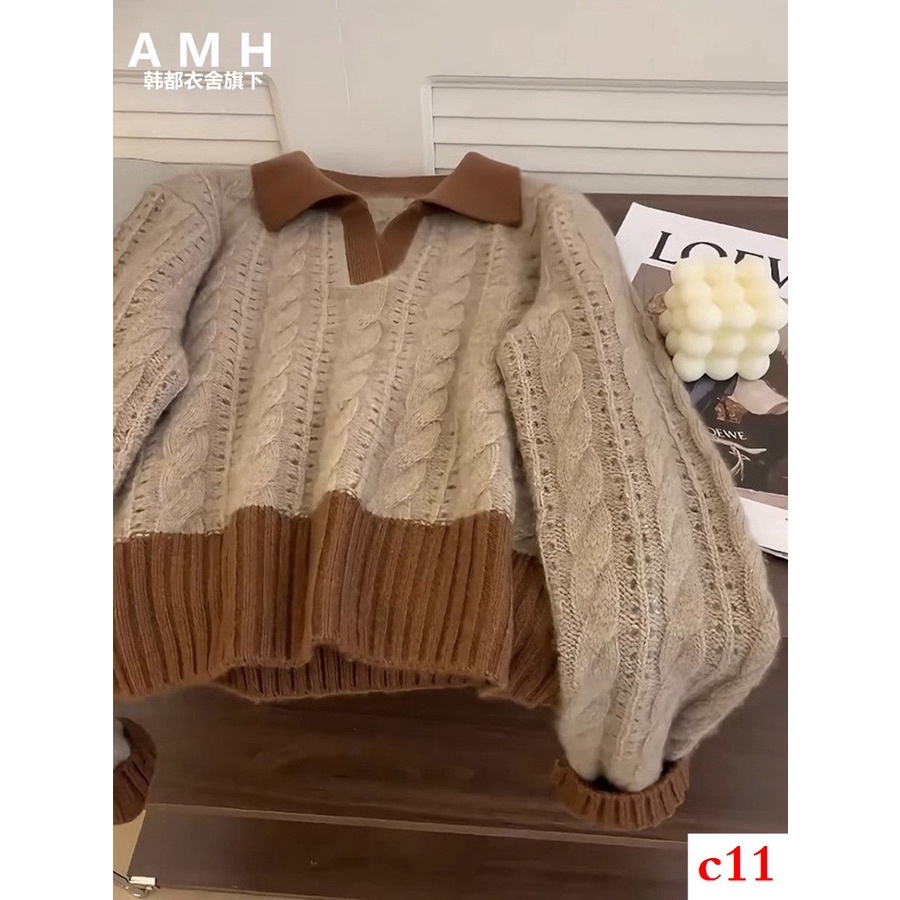Áo sweater Dệt Kim Mềm Dáng Rộng Thời Trang Thu Đông 2023 Cho Nữ