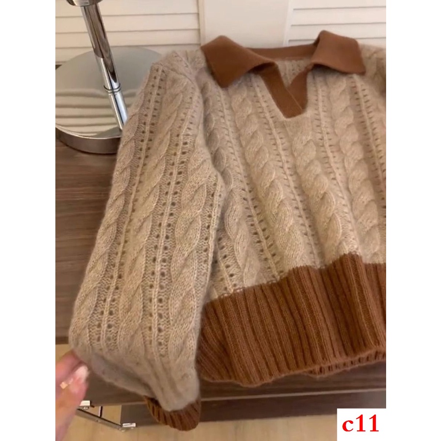 Áo sweater Dệt Kim Mềm Dáng Rộng Thời Trang Thu Đông 2023 Cho Nữ