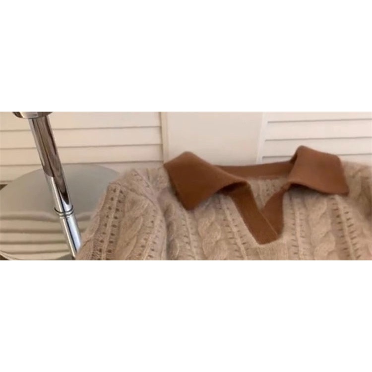 Áo sweater Dệt Kim Mềm Dáng Rộng Thời Trang Thu Đông 2023 Cho Nữ