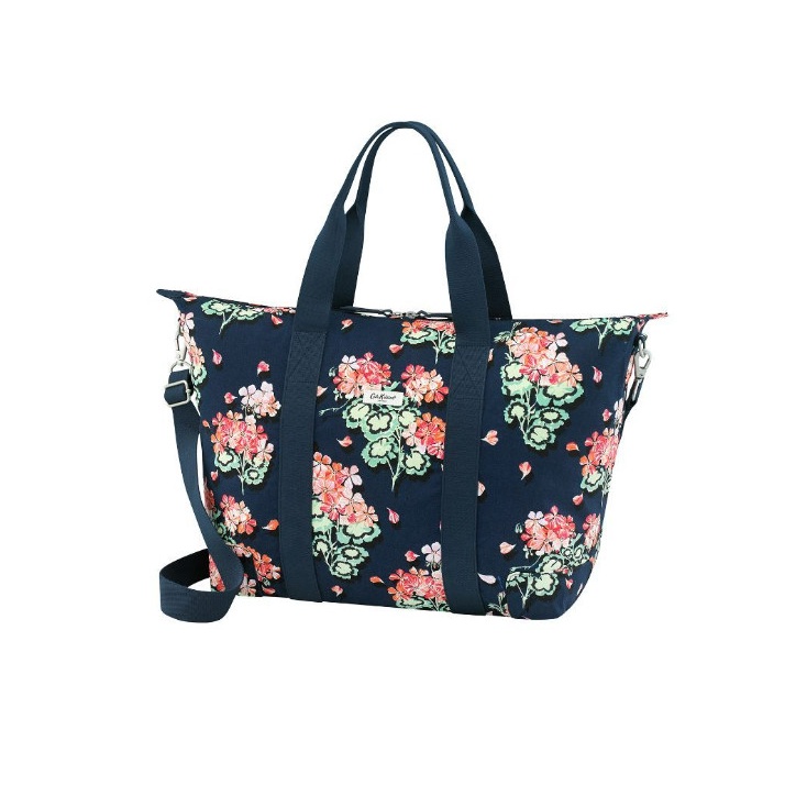 Túi du lịch xếp gọn/Foldaway Overnight Bag - Geraniums