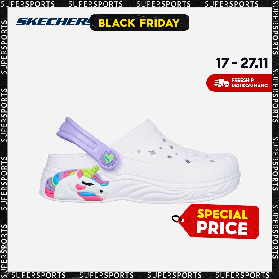 Giày sneaker bé gái Skechers Foamies Unicorn Dreamer - 308400L-WHT