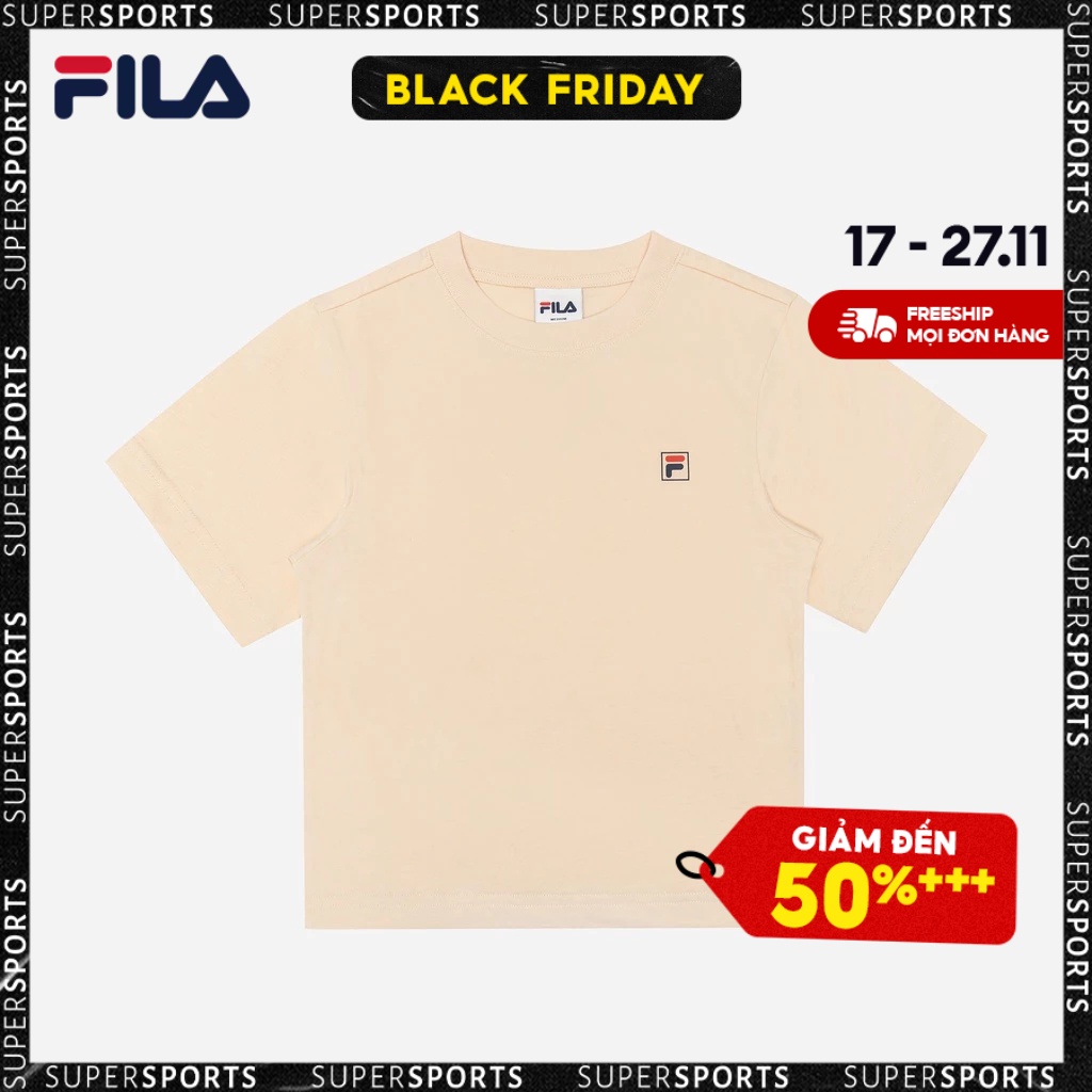 Áo thun thể thao nữ Fila Value Pack Regular Basic Logo - FW2TSF3004F-BGE