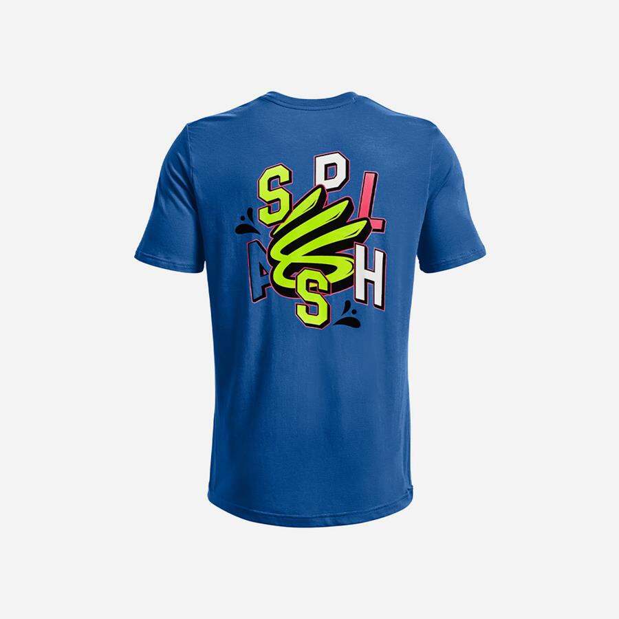 Áo thun thể thao nam Under Armour Curry Splash Party - 1376803-481