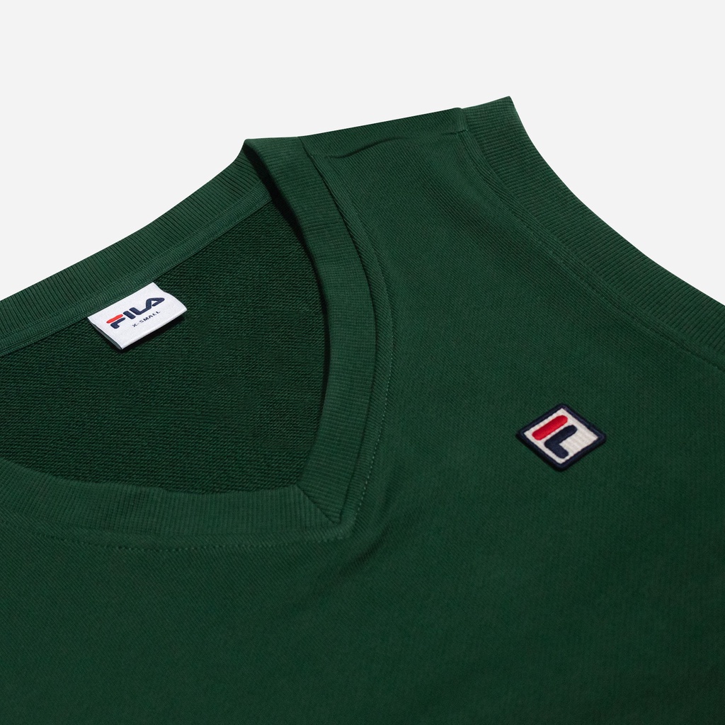 Áo đan ghi lê nữ Fila Heritage Regular - FW2VTF1026X-DGR