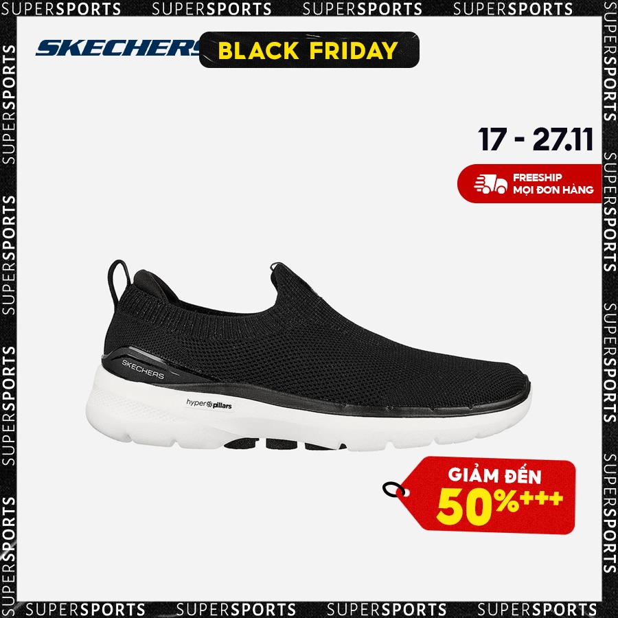 Giày thể thao nữ Skechers Go Walk 6 - 124530-BKW