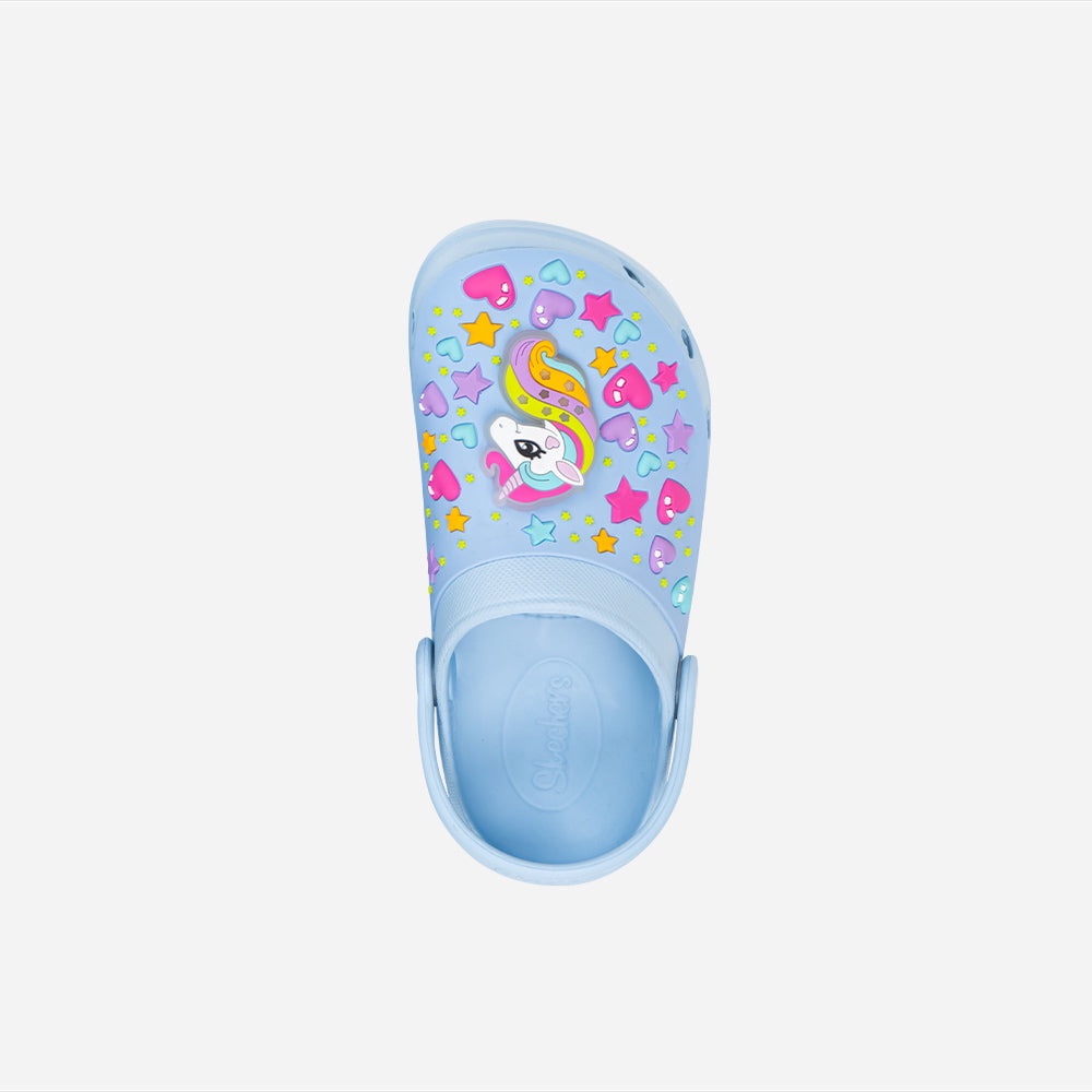 Giày sneaker bé gái Skechers Foamies Heart Charmer - 308016L-LTBL