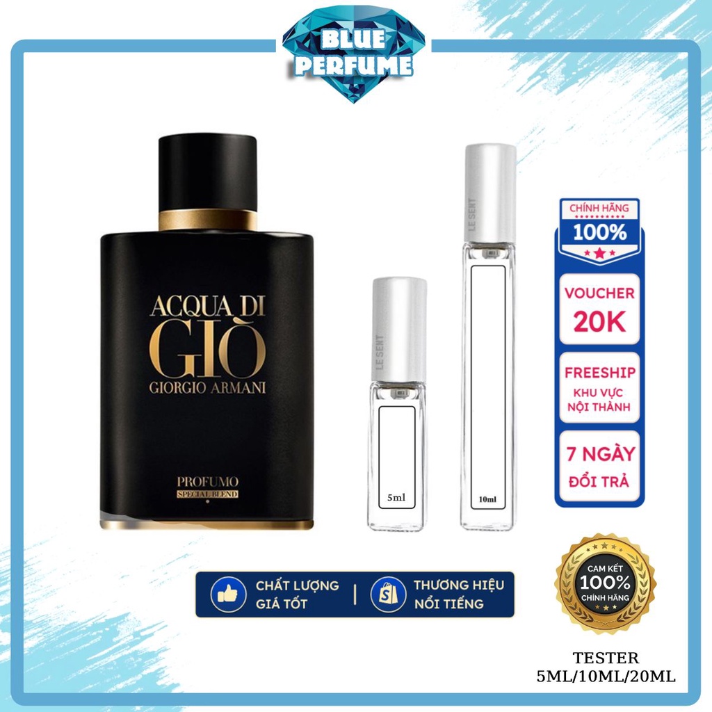 💎 Nước Hoa A c q u a D i G.I.O Profumo for men Special Blend ( chữ Vàng ) 10ml - 𝗣𝗲𝗿𝗳𝘂𝗺𝗲.𝗦𝘁𝗼𝗿𝗲 💎