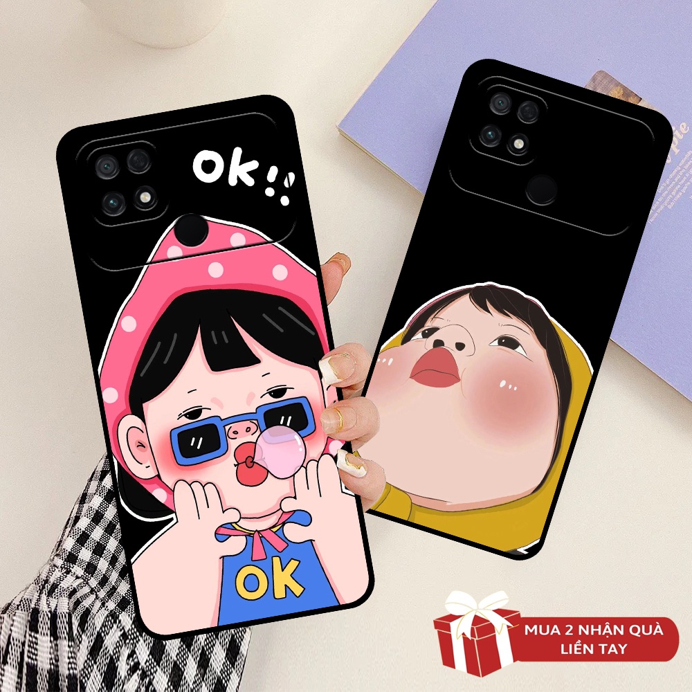 Ốp lưng Xiaomi Poco C40 in hình cô gái dễ thương ngộ nghĩnh