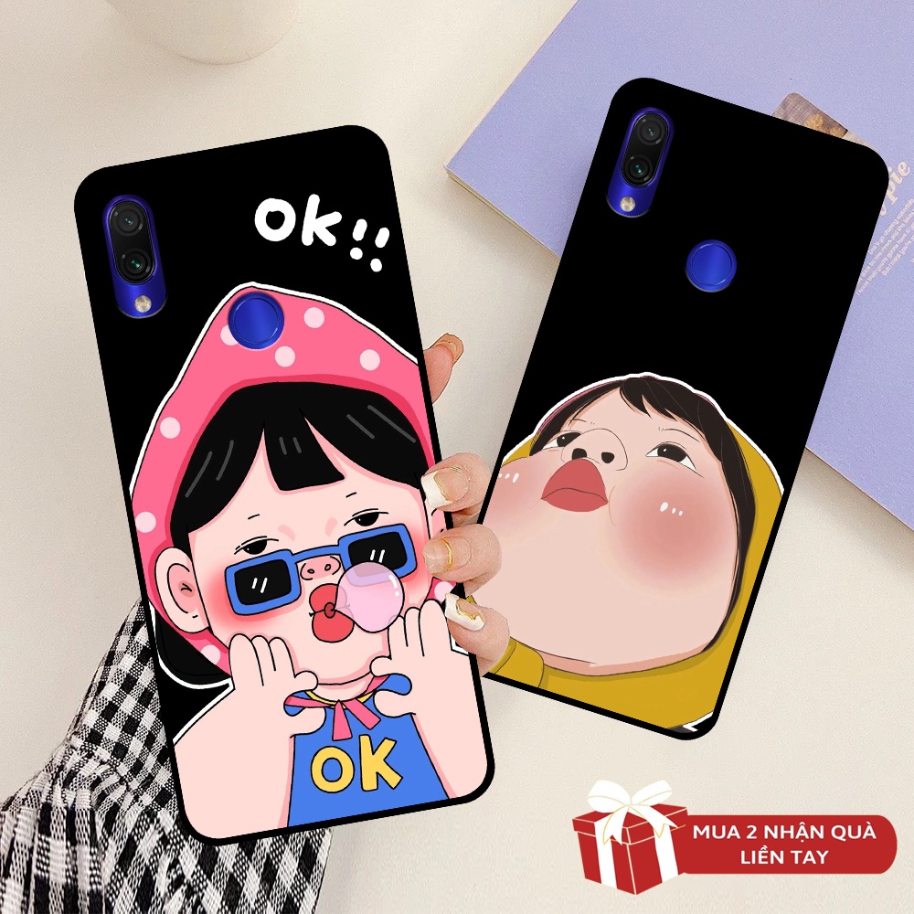 Ốp lưng Xiaomi Redmi 7 / Redmi Note 7 / Redmi Note 7 Pro in hình cô gái dễ thương ngộ nghĩnh