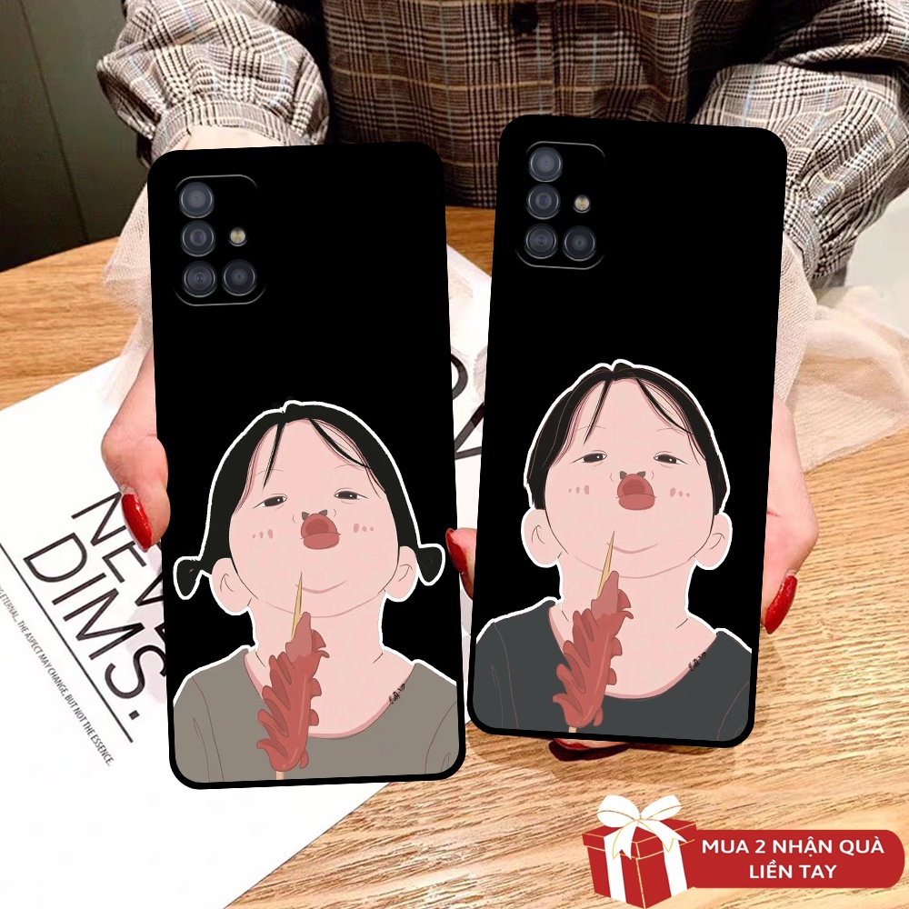 Ốp lưng Samsung A31 / A51 / A71 / M51 in hình cô gái dễ thương ngộ nghĩnh