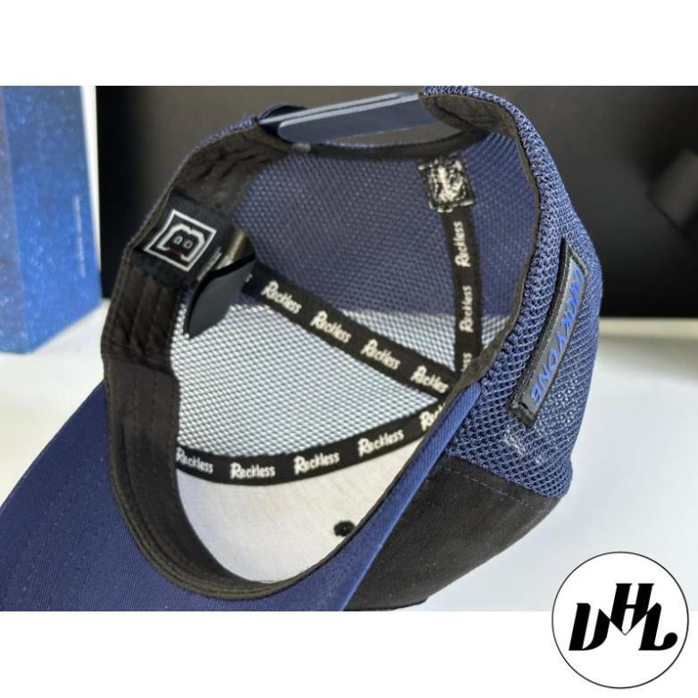 Nón  lưỡi trai lưới cty êm đầu thời trang - mũ kết Kaki nhung da lộn in lucky - one sói full tem