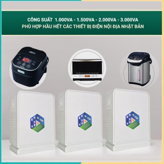 [BH 3 Năm] Biến áp 220v ra 100v, bộ đổi nguồn 220v sang 110v 100v cho thiết bị nội địa Nhật Điện Tử Hợp Long