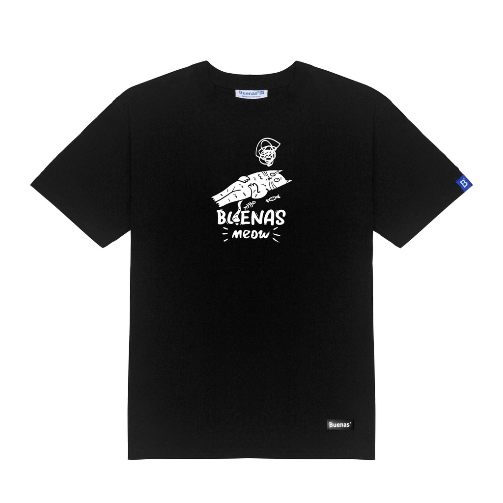 Áo thun I wish i was a cat form oversize local brand Buenas Sad Meow - SWT29
