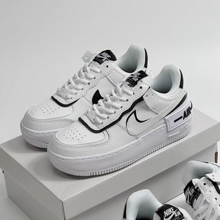 THỎSTORE_Giày Sneaker Af1 Shadow White Black Viền Đen