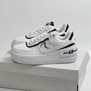 Thỏstore_giày sneaker af1 shadow white black viền đen