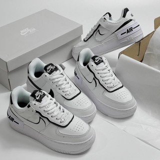 THỎSTORE_Giày Sneaker Af1 Shadow White Black Viền Đen