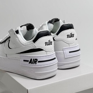 THỎSTORE_Giày Sneaker Af1 Shadow White Black Viền Đen
