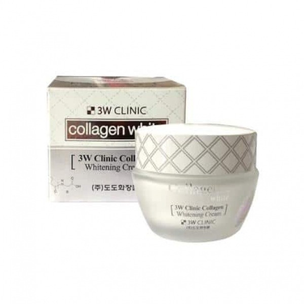 3W CLINIC COLLAGEN WHITENING CREAM DƯỠNG TRẮNG DA  kích trắng da chính hãng TECHMED