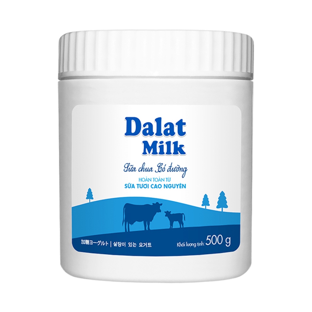 Sữa Chua Có Đường, Sweetened Yogurt  - DALAT MILK