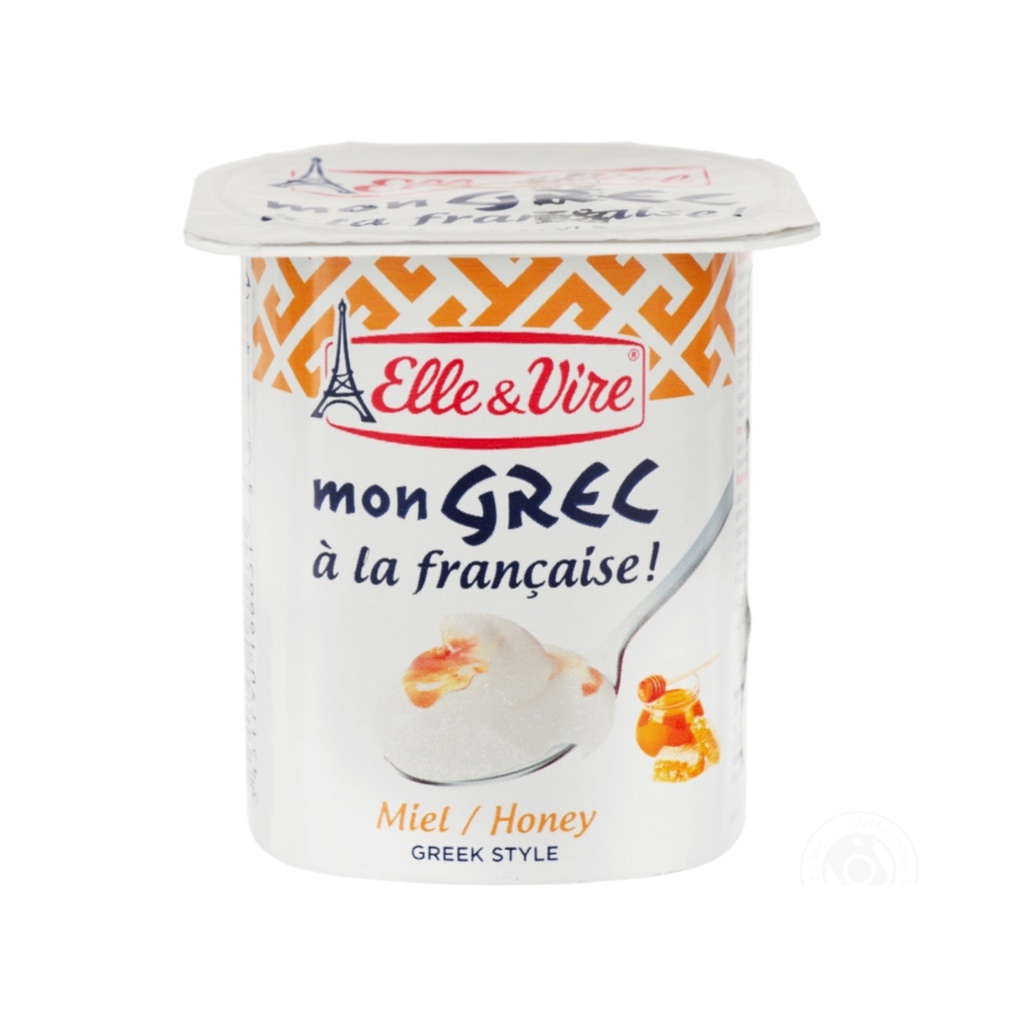 (Ship2h) Sữa Chua Hy Lạp Mật Ong, Greek Style Yogurt, Honey (125g) - ELLE & VIRE