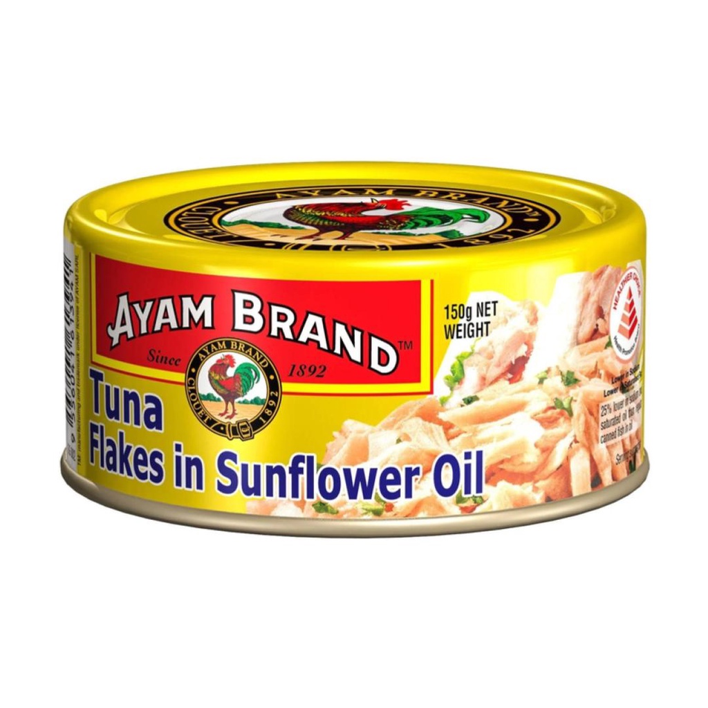 Cá Ngừ Ngâm Dầu Hướng Dương, Tuna Flakes in Sunflower Oil (150g) - AYAM BRAND