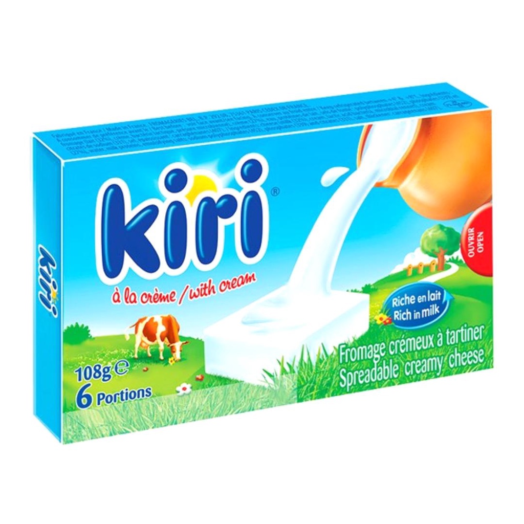 Phô Mai Sữa Phết, Spreadable Creamy Cheese, 6 Phần  - KIRI
