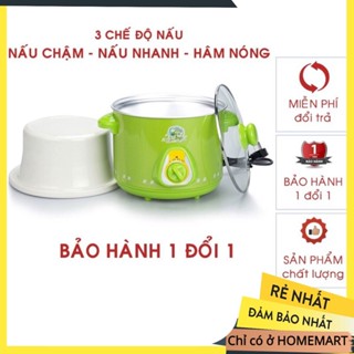  Nồi Nấu Cháo Cho Bé ⭐️FREESHIP⭐️ Nồi Kho Cá Bằng Điện Đa Năng Lõi Sứ - Homemart94 