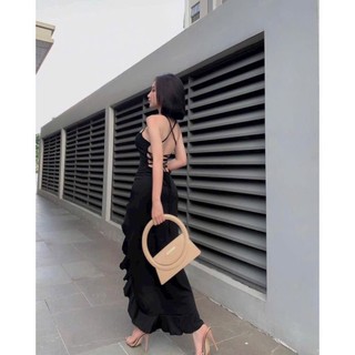 Đầm body Thiết Kế Dây Đan Lưng Xẻ Tà Sexy Siêu Hot CC4570 GARUMIDA (Hỏa tốc)