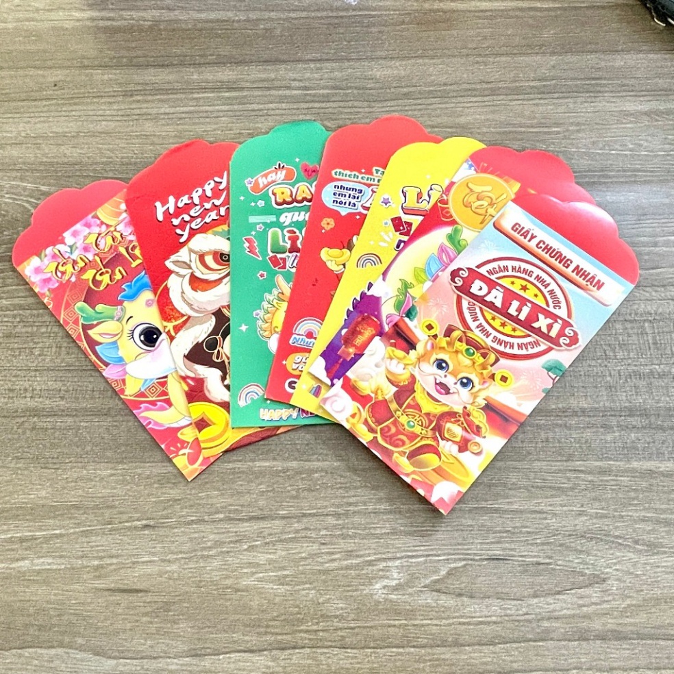 Lì Xì ❤️NGẪU NHIÊN❤️ Bao mở hàng tết 2024 hình con rồng