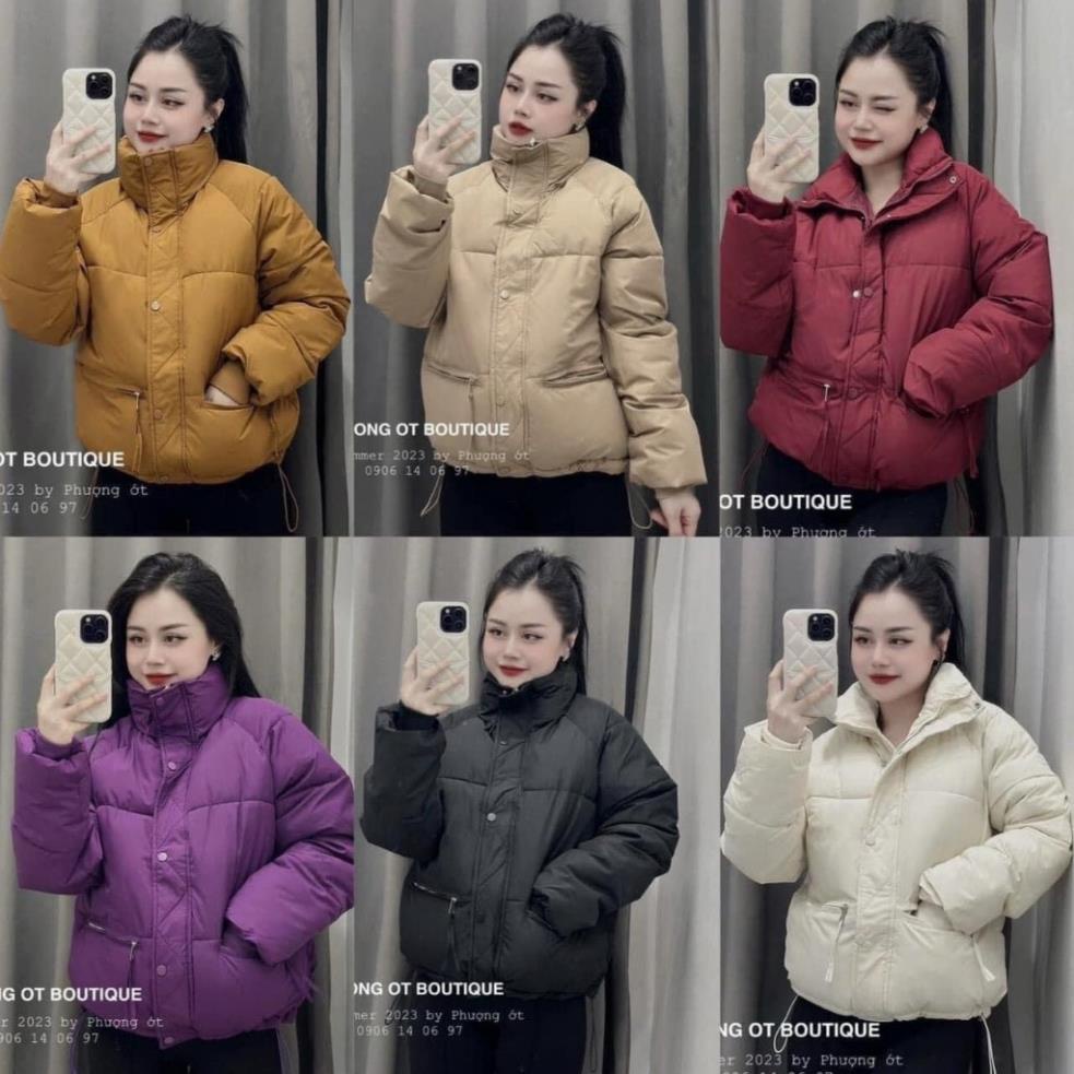 [Hàng Hot] Áo phao béo nữ, Áo khoác phao croptop dáng Hàn Quốc siêu ấm mùa đông MS 71