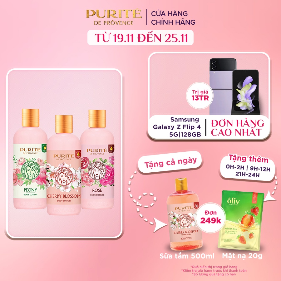 Sữa Dưỡng Thể Thiên Nhiên Purité 250ml