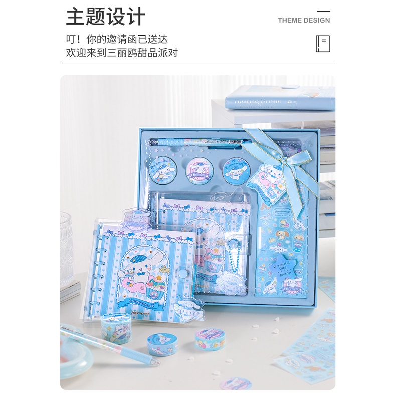 Sanrio Sổ Tay Hình Vuông Kèm Hộp Đựng Xinh Xắn
