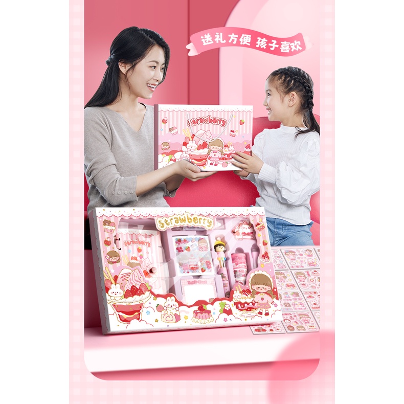 Kaba Bộ Quà Tặng Sổ Tay Hình Gấu Đáng Yêu Dành Cho Bé Gái