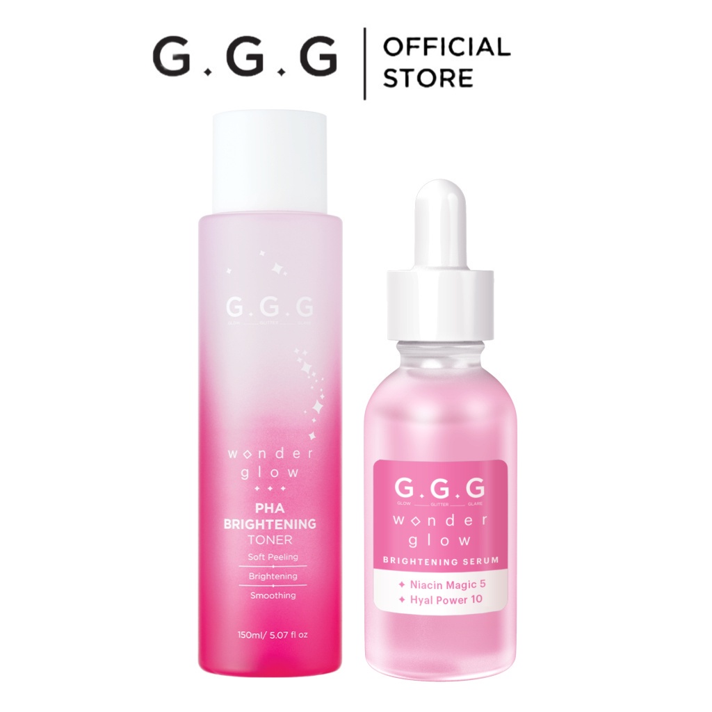 Combo Tinh Chất Dưỡng Sáng Cân Bằng Thoáng Mịn Da GGG 30ml x 150ml