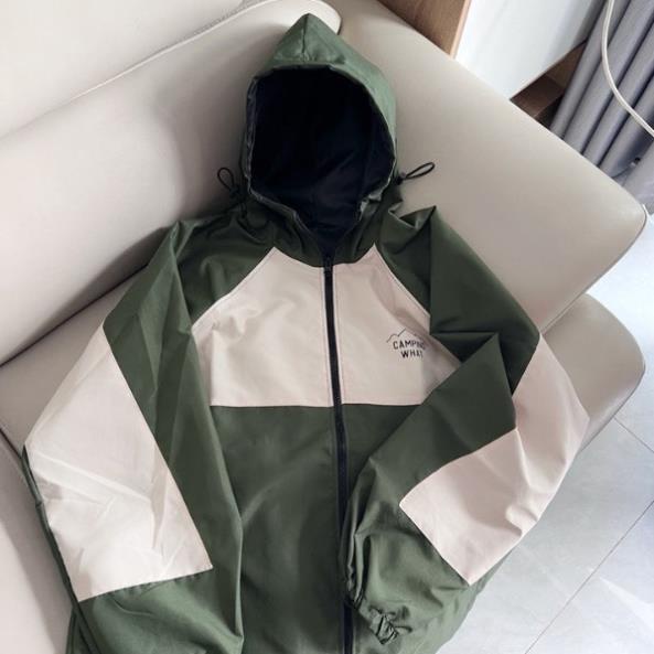 Áo gió nam nữ giá rẻ phối màu thời trang unisex form rộng AO35