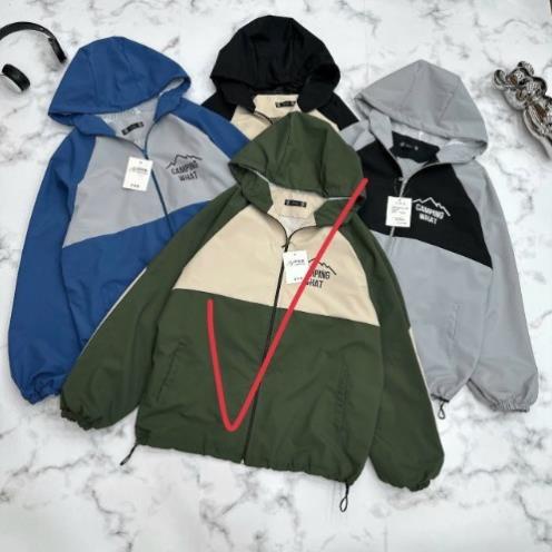 Áo gió nam nữ giá rẻ phối màu thời trang unisex form rộng AO35