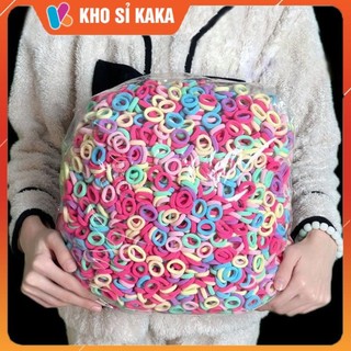 hot Sợi chun buộc tóc vải cho bé 2cm