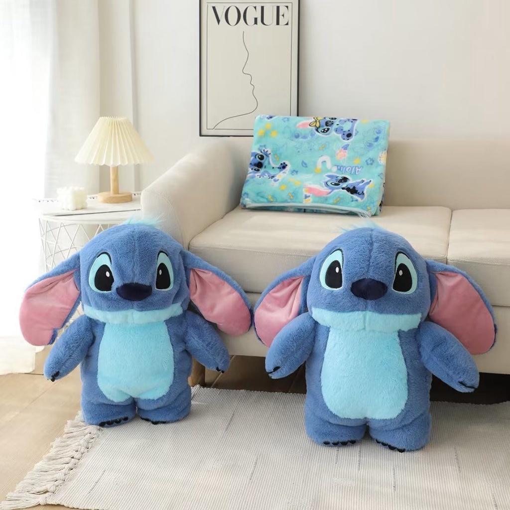 Hoạt Hình Bộ Chăn Gối Văn Phòng Đa Năng Hình stitch Dễ Thương Xinh Xắn