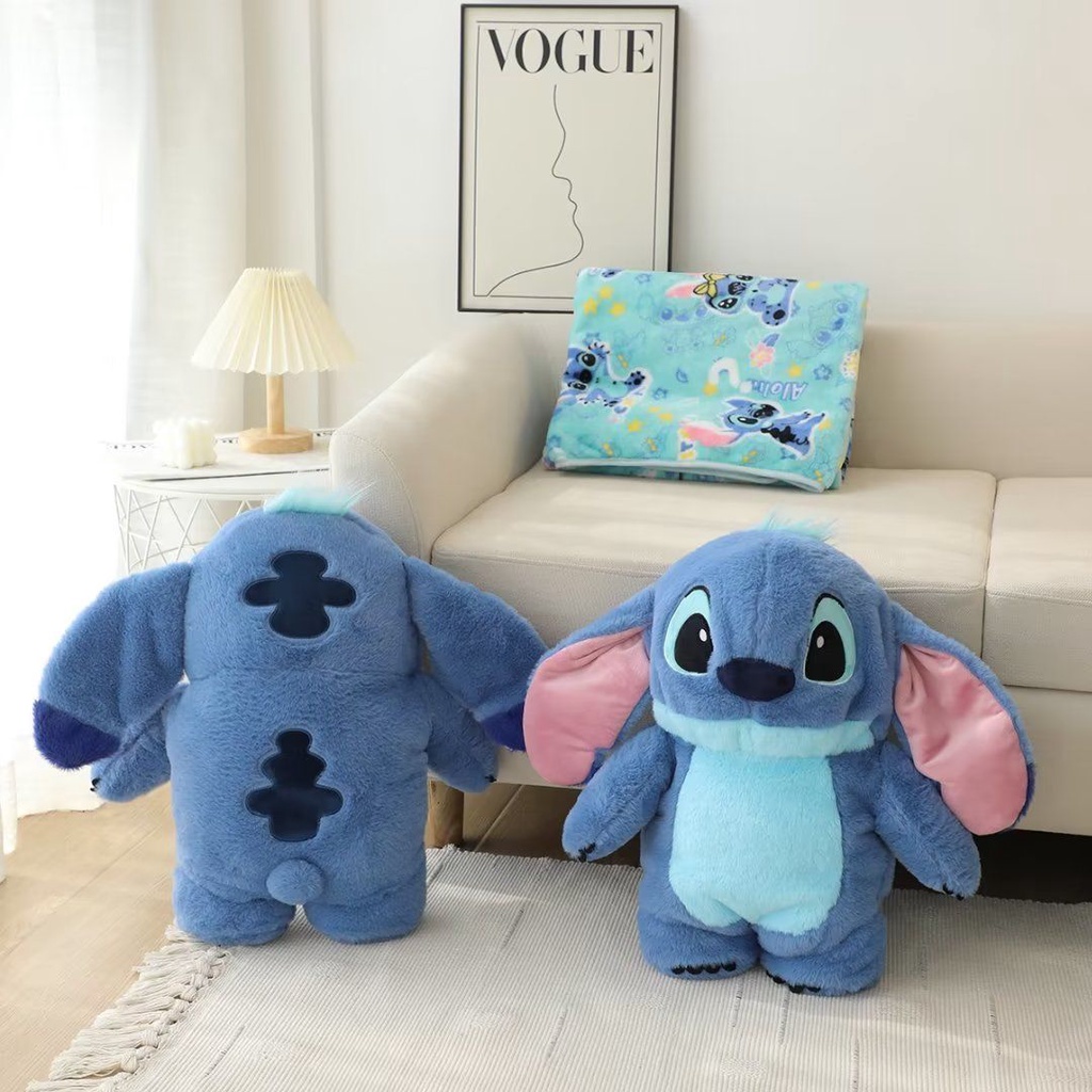 Hoạt Hình Bộ Chăn Gối Văn Phòng Đa Năng Hình stitch Dễ Thương Xinh Xắn