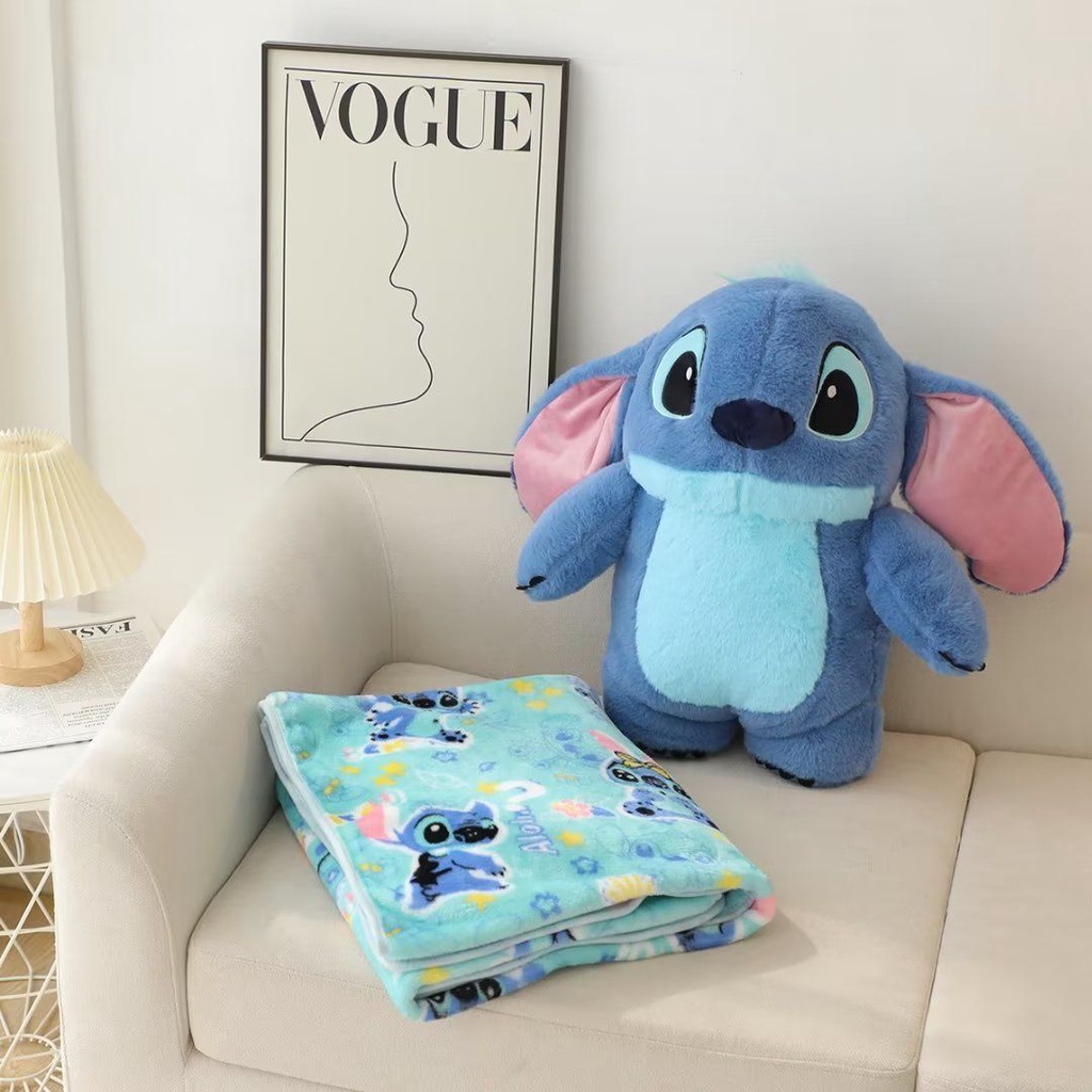 Hoạt Hình Bộ Chăn Gối Văn Phòng Đa Năng Hình stitch Dễ Thương Xinh Xắn