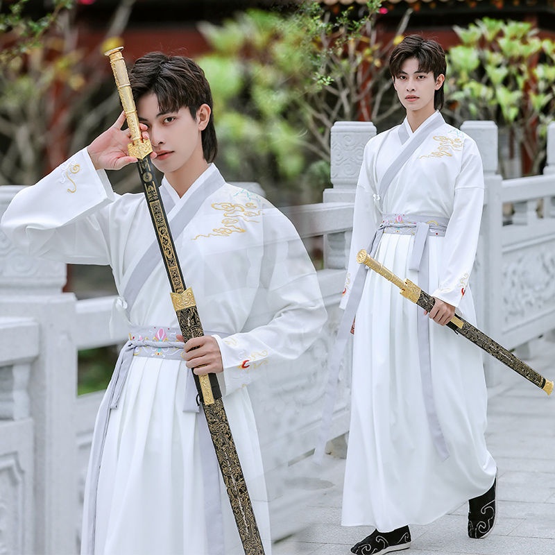 Phong cách võ thuật nam Hanfu đầy đủ của người yêu nam và nữ, phong cách cổ xưa