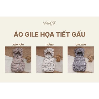 Áo phao gile xuất khẩu cho bé