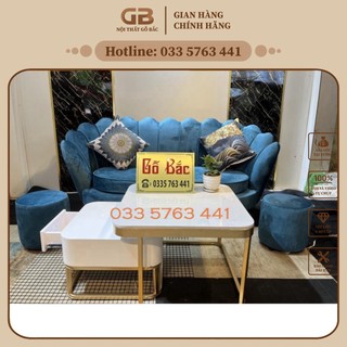Ghế sa lông phòng khách phong cách sang trọng, cực phù hợp với spa, quán cafe với nhiều màu sắc lựa chọn