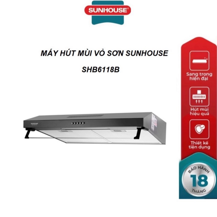 Máy hút mùi Sunhouse SHB6118B
