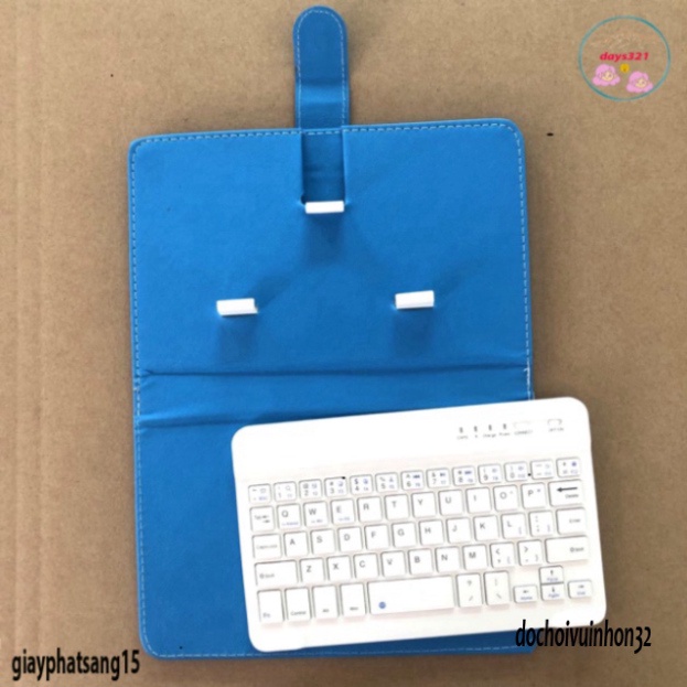 Bao Da Kèm keyboard Bluetooth Cho Iphone / Android 4.5-6.8inch Đa Năng