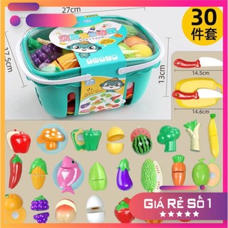  Đồ Chơi Cho Trẻ Em Dụng Cụ Cắt Lát Rau Củ Quả 30 chi tiết Đồ Chơi Nhà Bếp Đồ Chơi Tương Tác Cha Mẹ Trẻ Em Bé 