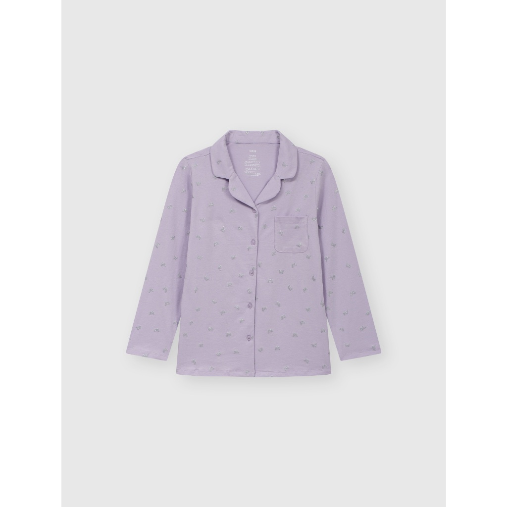 Bộ pyjama bé gái CANIFA áo dài tay quần dài in họa tiết 1LS23W012