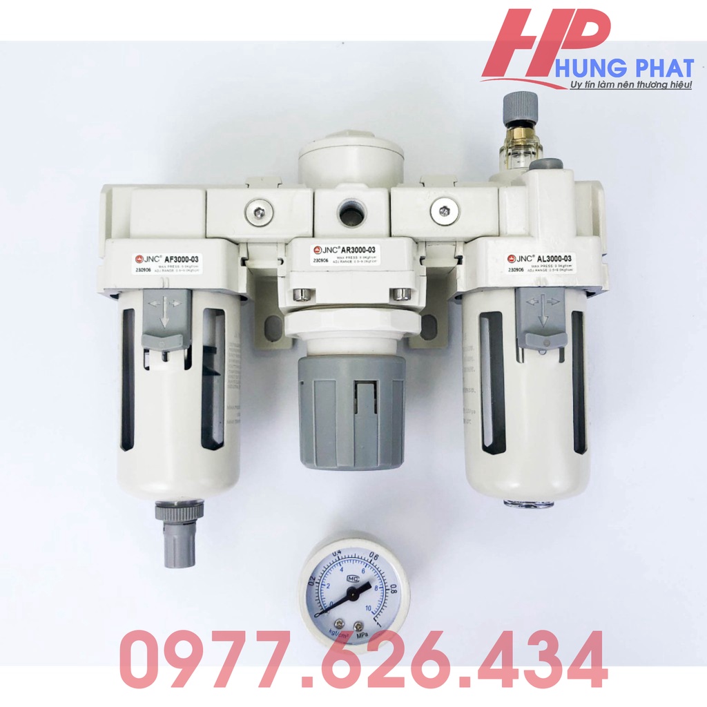 Bộ lọc khí nén AC3000-03 – Bộ lọc khí nén có van điều áp AC – Bộ lọc ba khí nén AC